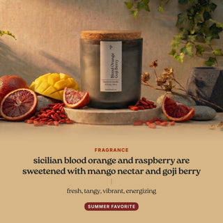 Blood Orange Goji Berry candle scent notes