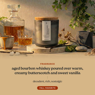 Butterscotch Bourbon candle scent notes