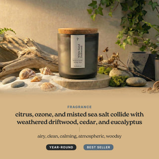 White Sand Driftwood candle scent notes